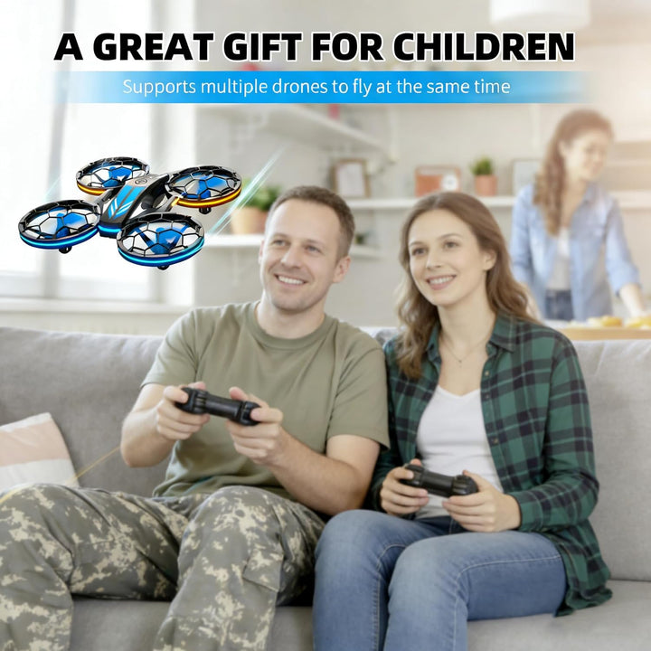 RC Quadrocopter mit 3 Akkus, Höhenhaltung, Kopflos Modus, 3D Flip und 3 Geschwindigkeitsmodi Drone,