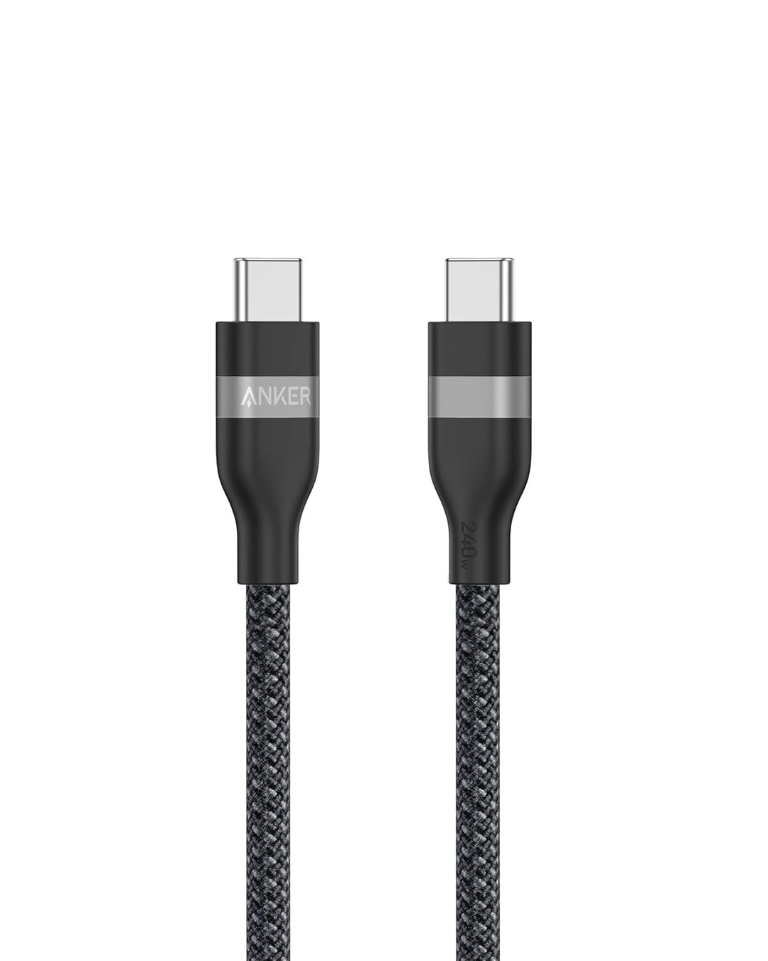 Anker Nano USB C auf USB C Kabel, 240W 0,9m flexibel farbig geflochten, USB C Schnellladekabel Typ C