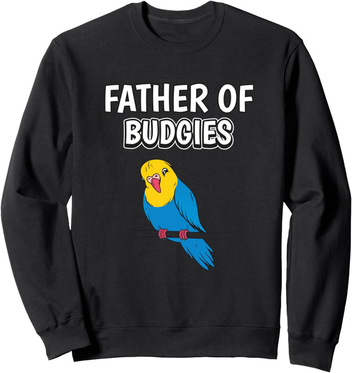Herren Jungen Father Of Budgies Papa Vatertag Wellensittich Sweatshirt