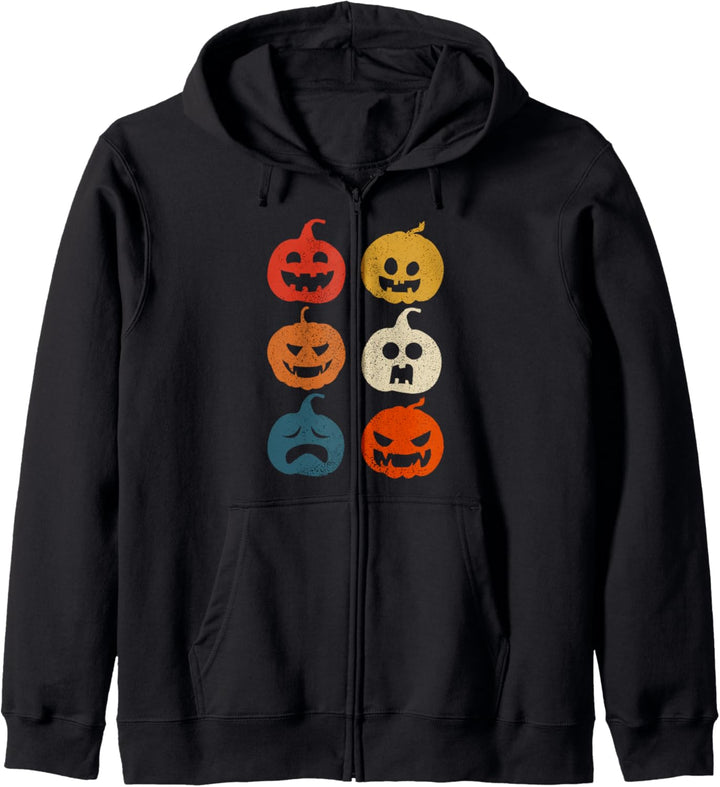 Halloween Pumpkin Vintage Kürbis Jack-O-Laterne Kapuzenjacke