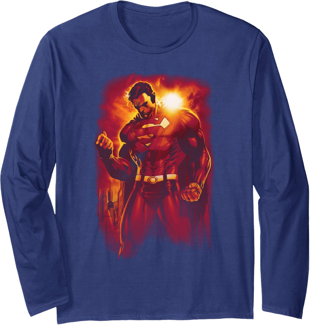 Superman Light of the Sun Character Langarmshirt