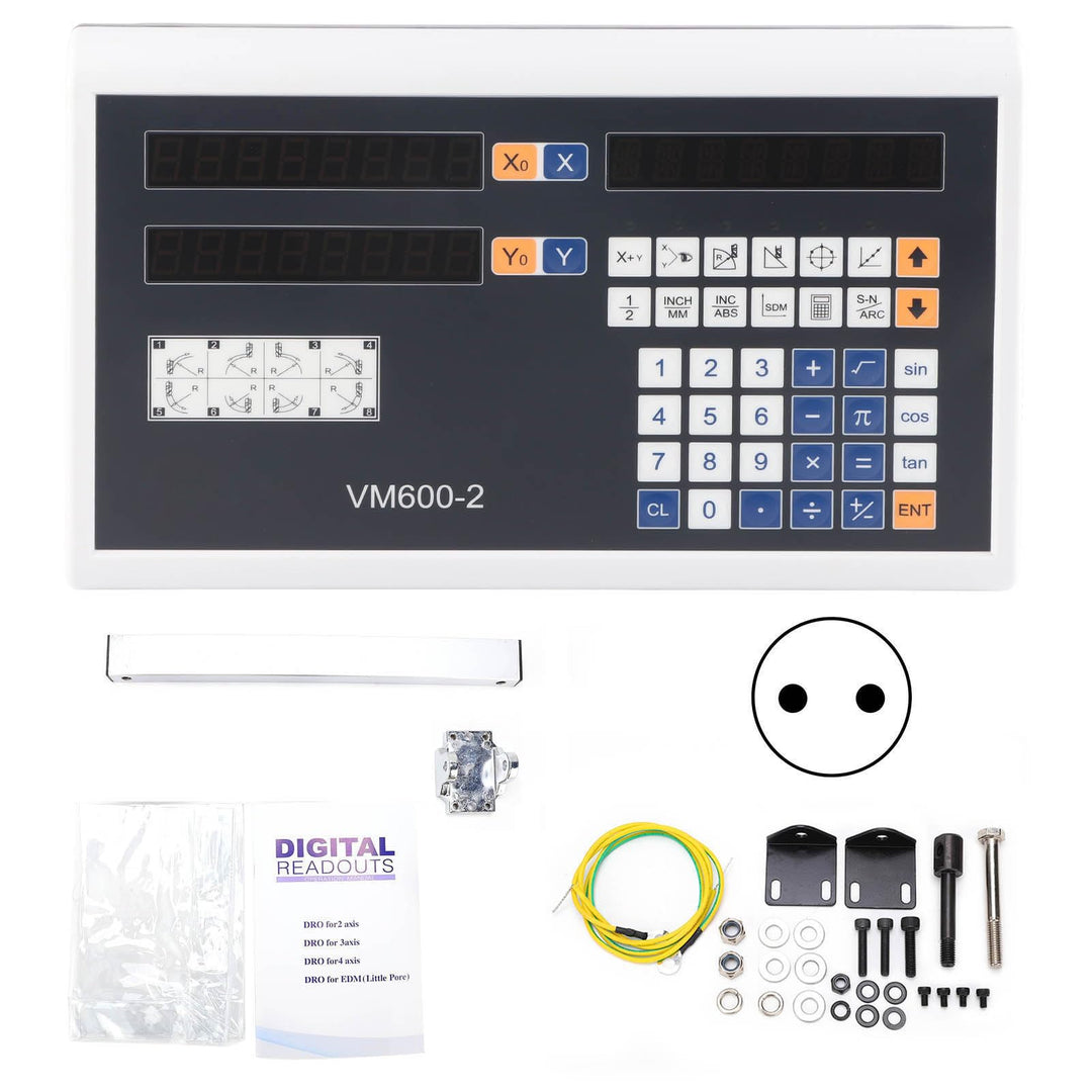 2-Achsen-Digitalanzeige LCD-Hochpräzisions-Encoder, Teile mit linearer Bewegung Encoder mit Touch-Ta