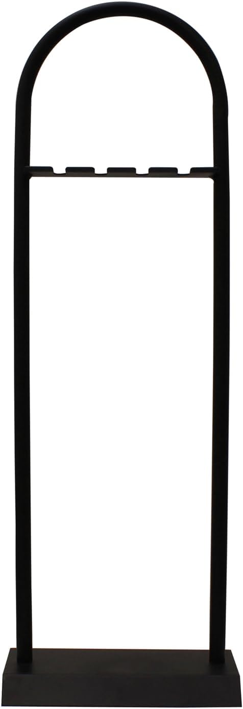 JVL Lambeth modernes Kaminbesteck Arch Werkzeug Set, Stahl, schwarz, 23 x 14 x 66 cm, 4 Stück