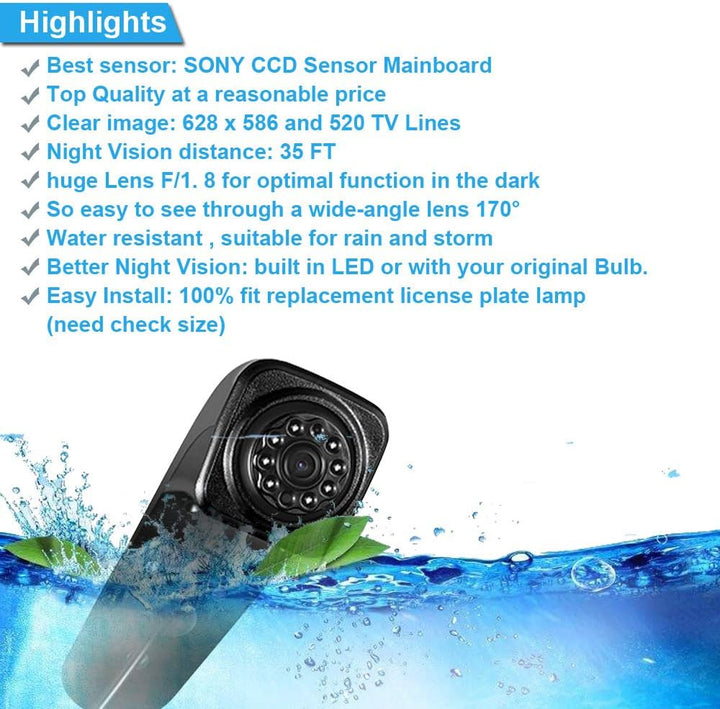 Rückfahrkamera Transporter Van Bremslicht Bremsleuchte Kamera Rückfahrsystem im 3. Bremslicht mit Rü