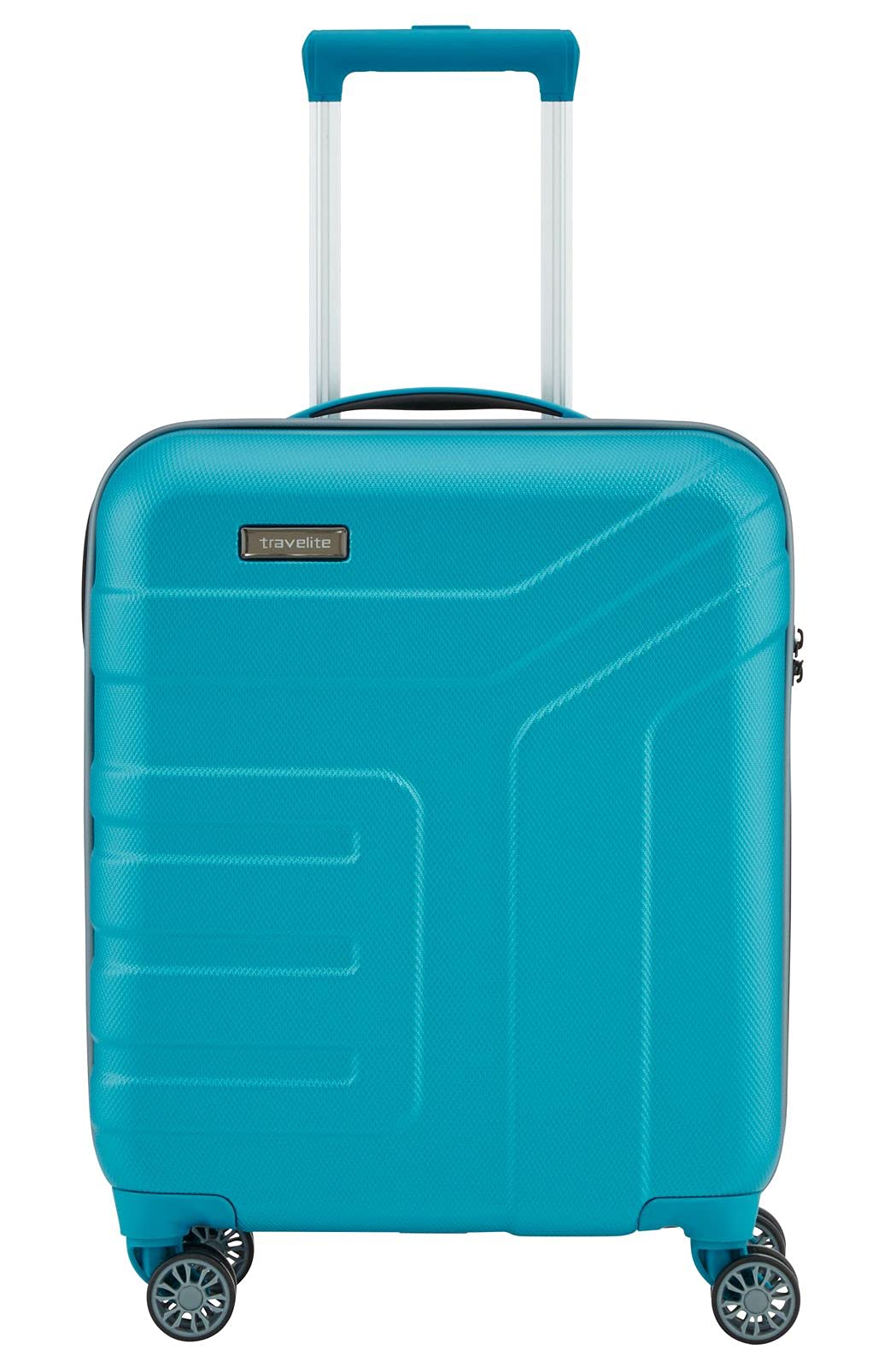 Travelite 4-Rad Handgepäck Koffer mit TSA Schloss erfüllt IATA Borgepäck Mass, Gepäck Serie VECTOR: