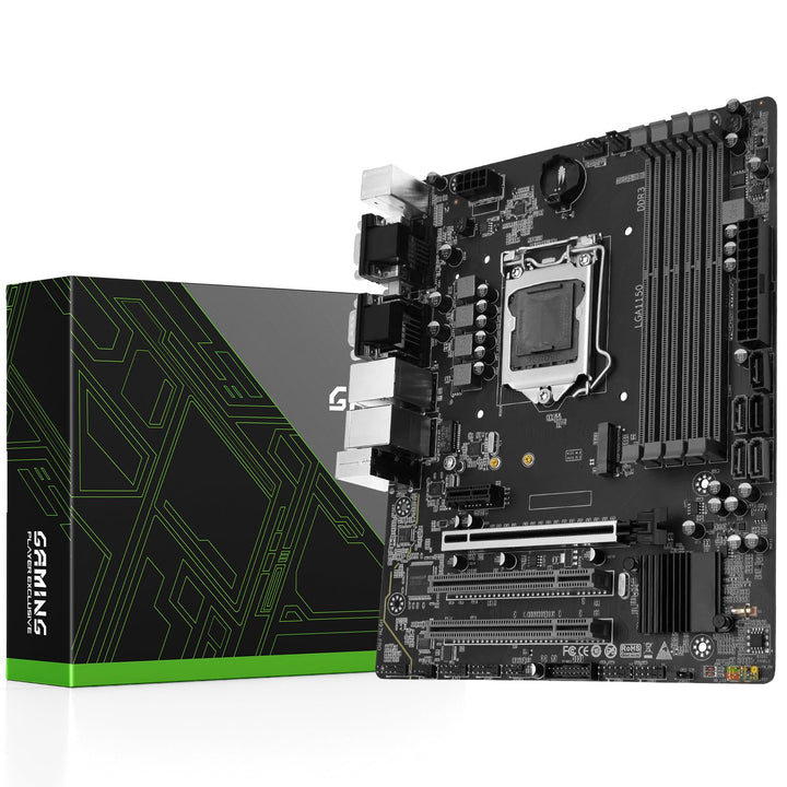 SHANGZHAOYUAN H97M PRO LGA 1150 Mainboard für Intel 4th/5th Gen Core i3 i5 i7/Pentium/Xeon (Micro AT