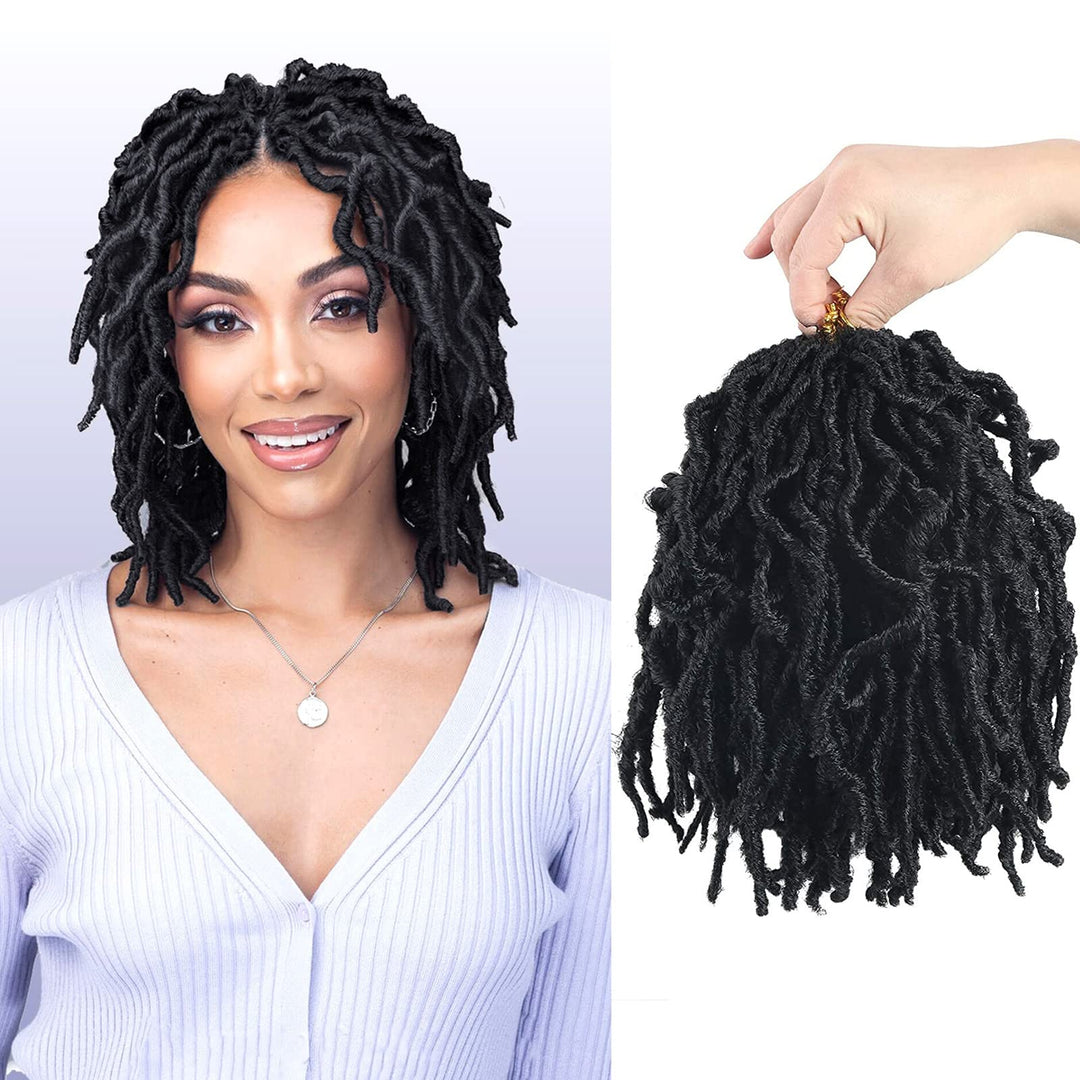 Beyond Beauty 6 Packungen/Lot Nu Faux Locs Häkelhaar, 61 cm, vorgeschlungene Göttin Locs Häkelhaar,
