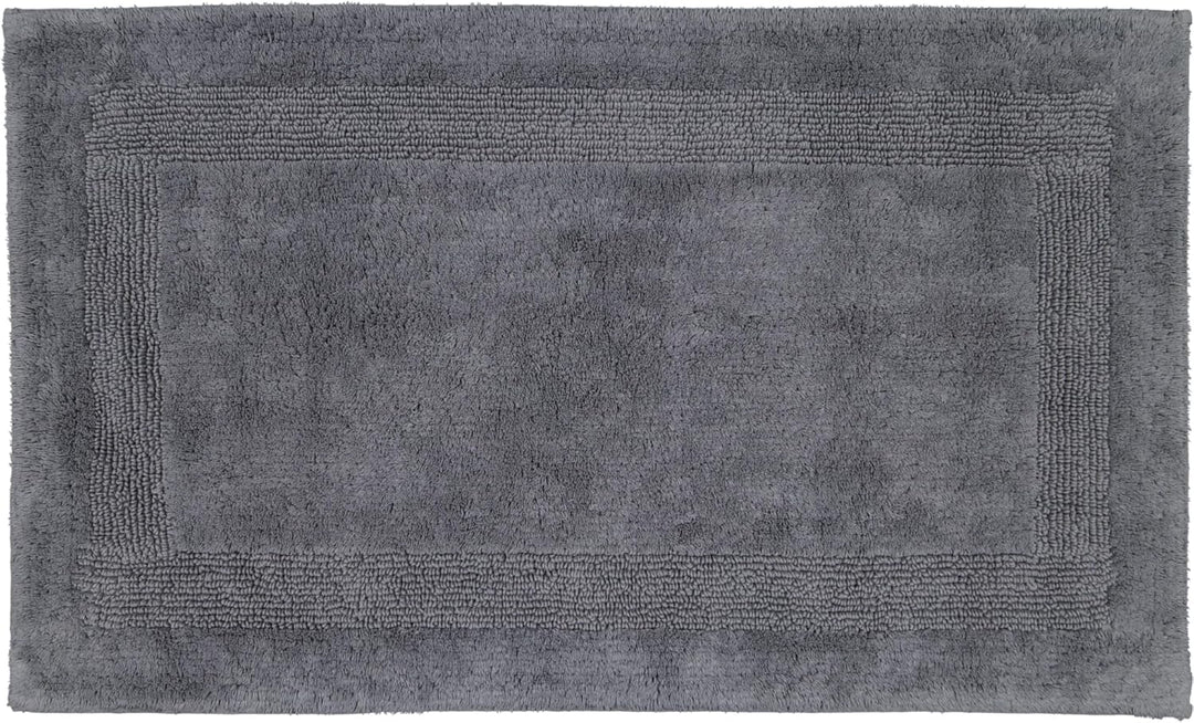 Cawö Badteppiche Luxus Badteppich 1000 anthrazit - 774 60x60 cm, 60x60 cm