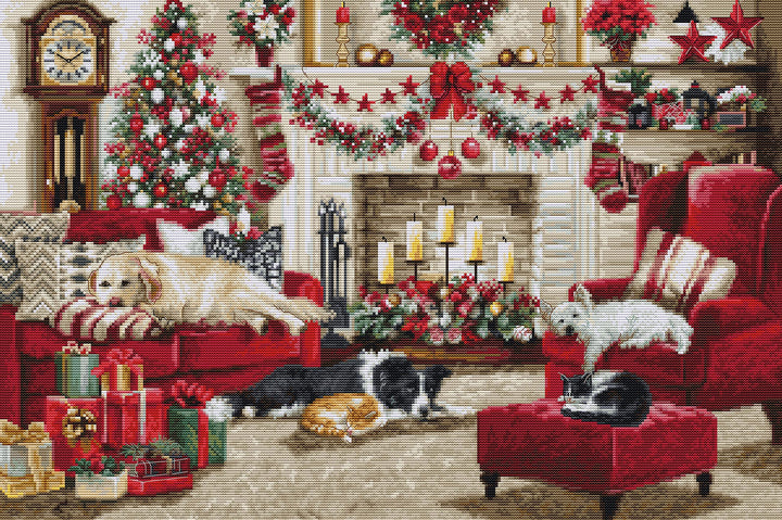 Kreuzstich-Set Luca-S Gold – Pets Interior BU5013