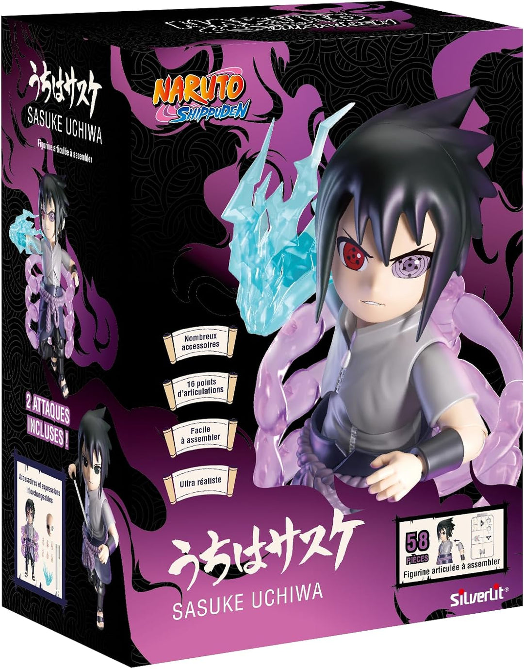 Silverlit Figurine Articulée 12 cm du Manga Construire Assortiment mit 2 Personnages à Collectionner