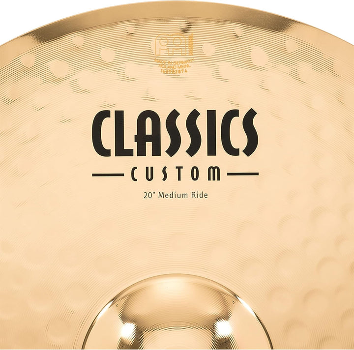 Meinl Cymbals Classics Custom Brilliant Ride Medium 20 Zoll (Video) Schlagzeug Becken (50,80cm) B12