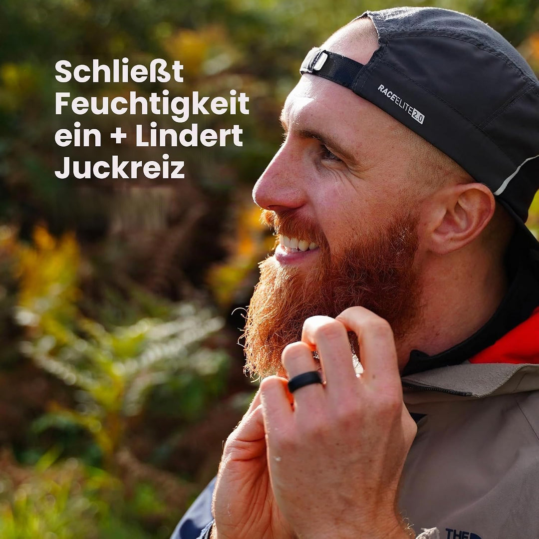ManCave Blackspice Bartpflege Bartöl Herren bändigt den Bart mit Arganöl, Bergamotteöl und Hanföl, 9