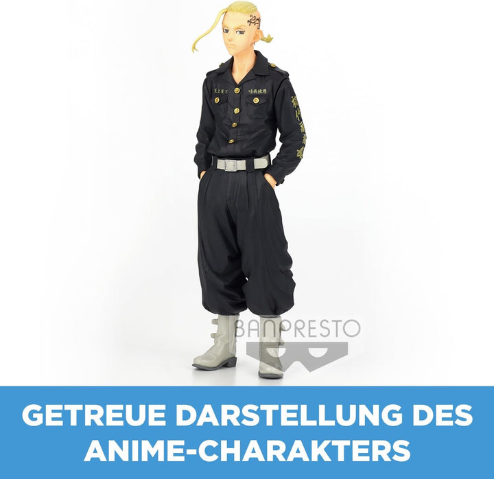 Banpresto BP17729 Kämpfer Tokyo Revengers Ryuguji Ken PVC Figure 18cm, Mehrfarbig, Einheitsgrösse