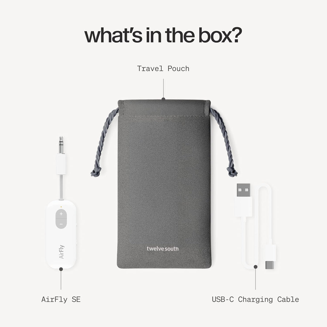 Twelve South AirFly SE Bluetooth Wireless Transmitter/Adapter für AirPods/Kabellose oder geräuschunt