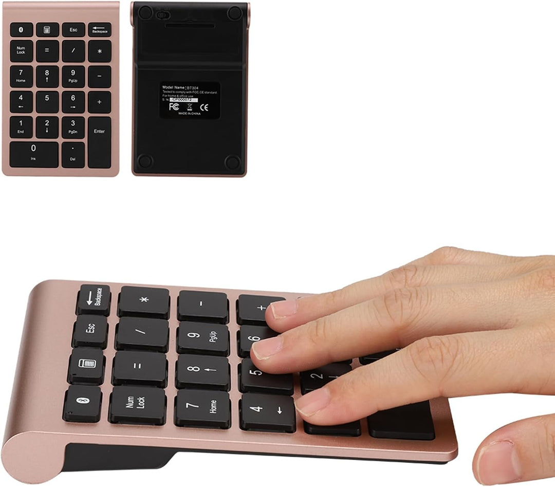 BT304 Wireless Numeric Keypad-Ergonomisch, Ultra Dünn, Kompatibel mit Bluetooth 5.0 für Android, Win