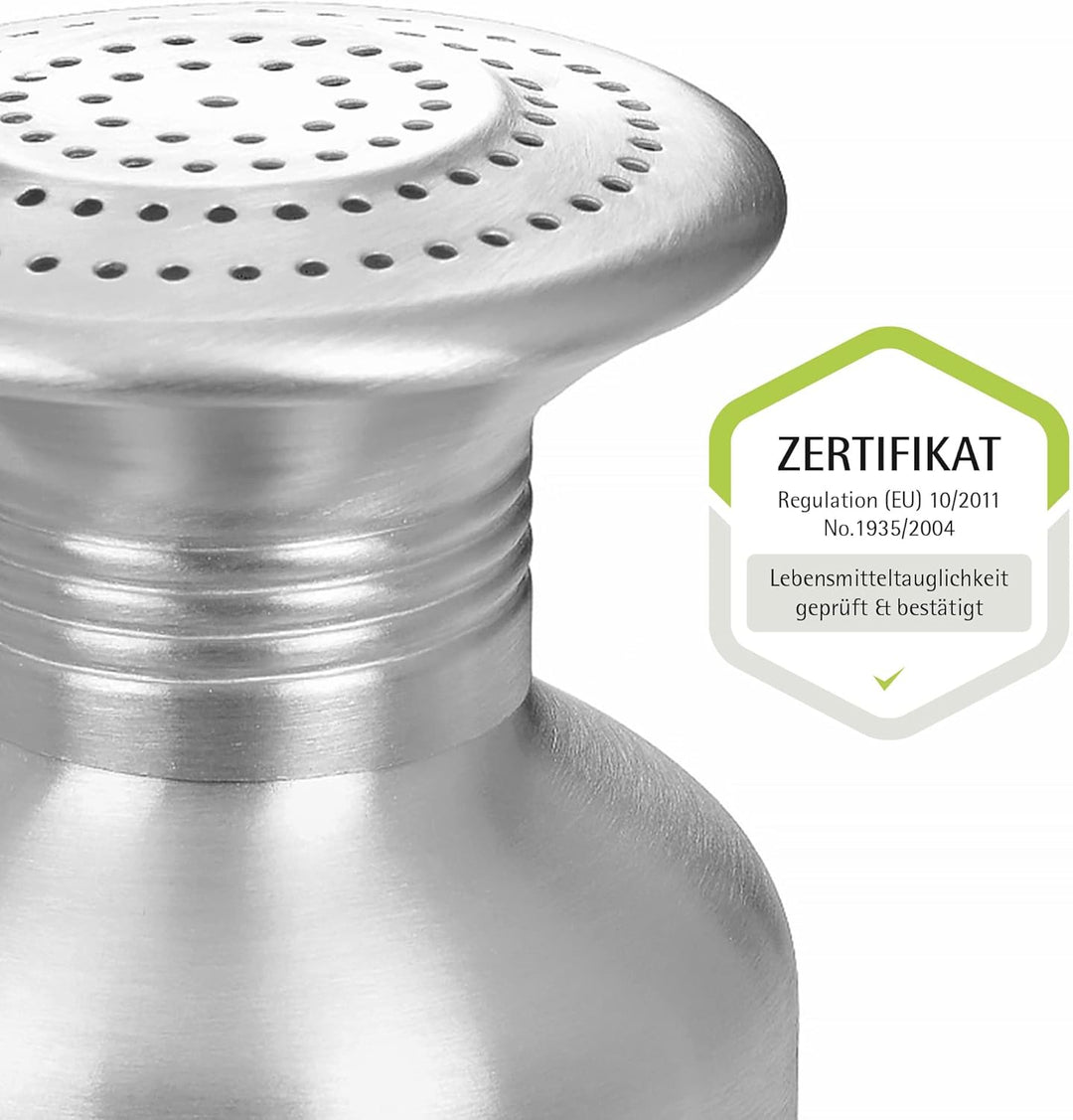 GRÄWE 2er Set Pommesstreuer aus Aluminium, Salzstreuer, Gewürzstreuer ohne Duft 2 Streuer, ohne Duft