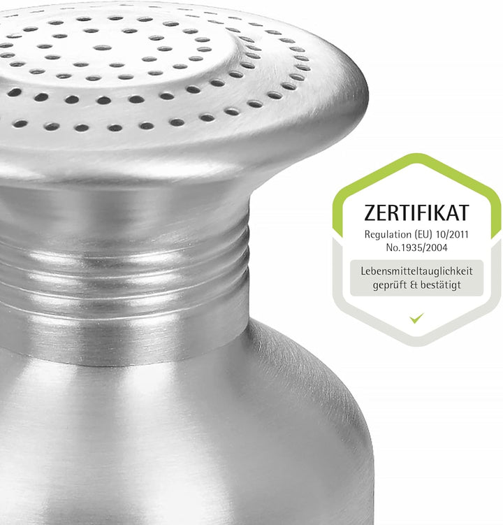 GRÄWE 2er Set Pommesstreuer aus Aluminium, Salzstreuer, Gewürzstreuer ohne Duft 2 Streuer, ohne Duft