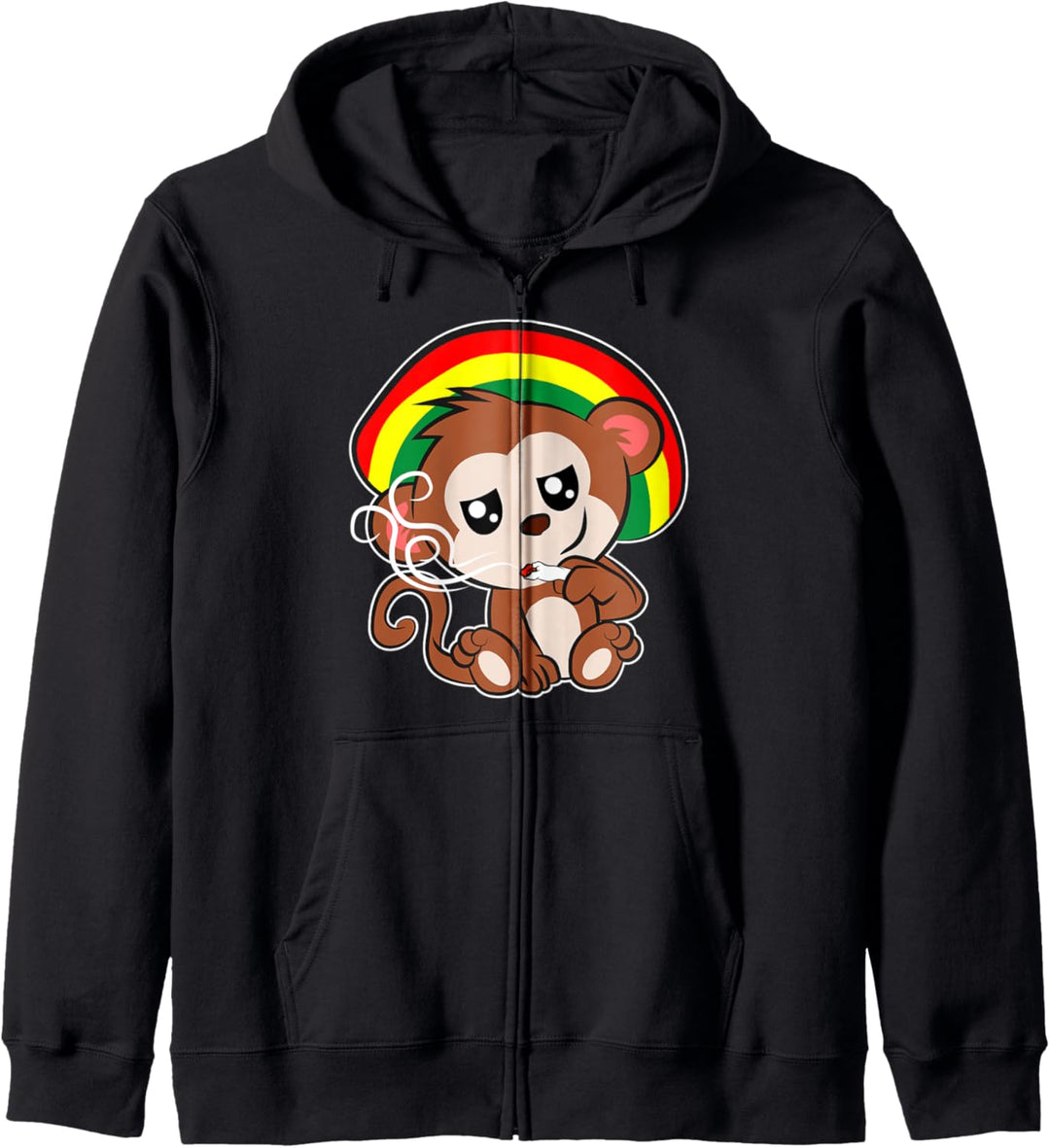 Reggae Affe Jamaika Rastafari Kapuzenjacke