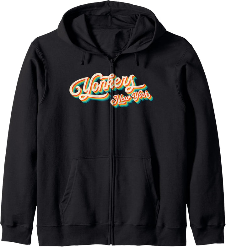 70s Vintage Retro Yonkers New York Throwback Gift Kapuzenjacke