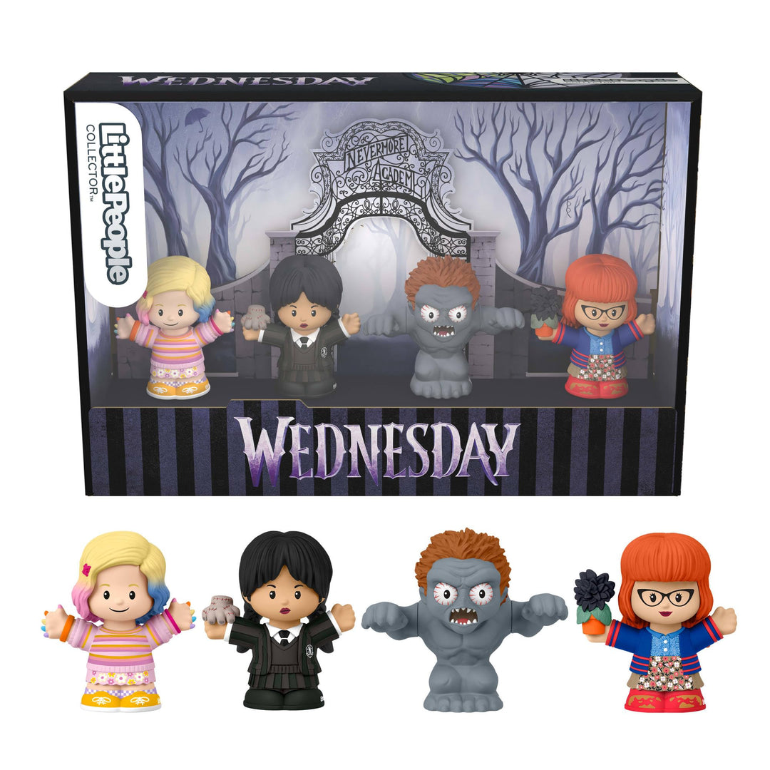 Little People Collector Wednesday Sonderedition Figurenset mit 4 Charakteren in Einer Präsentationsb