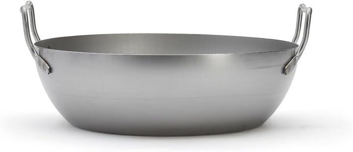 De Buyer - 5050.36 - Fritiertopf gewölbt, ohne korb - 36cm, Blau 36 centimeters, 36 centimeters
