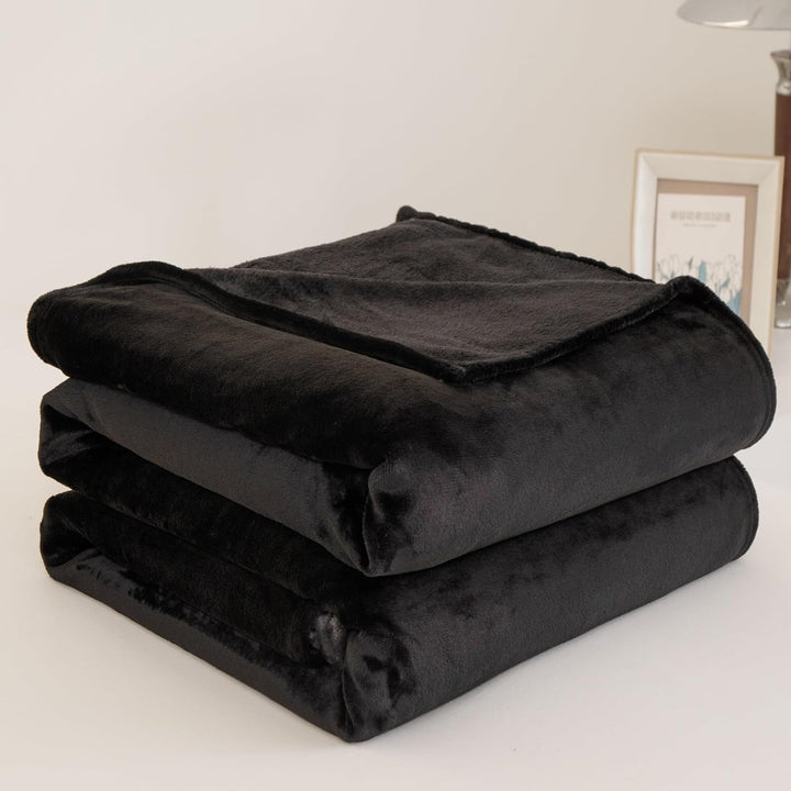 Kuscheldecke Flauschig Winter Warm Schwarz Fleecedecke Kuscheldecke 150x200 Weich Kuschelig Flanell