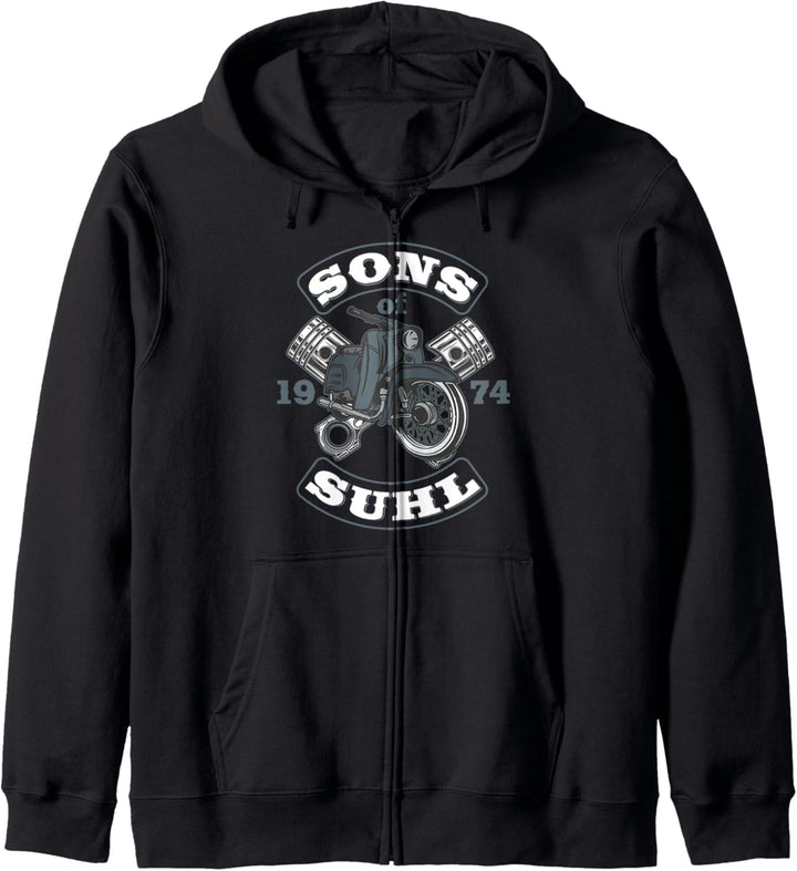 Sons of Suhl Schwalbe KR51 Simson Mofa Moped Kapuzenjacke