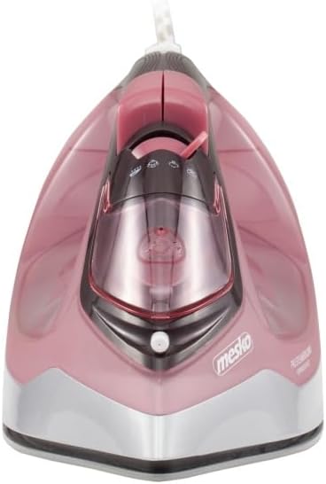 Mesko MS5028 Bügelsohle aus Keramik, 2200 W, pfirsichfarben und weiss, Mehrfarbig, Einheitsgrösse