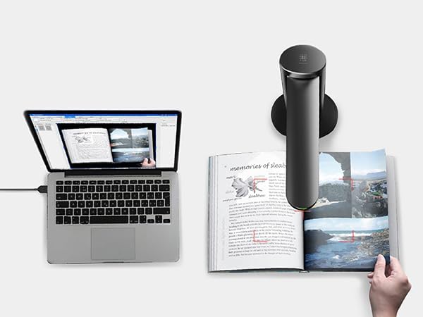 VIISAN K48 A3 Overhead Buchscanner – 48MP Sensor, 600 DPI, Automatische Seitenkrümmung-Glättung, Las