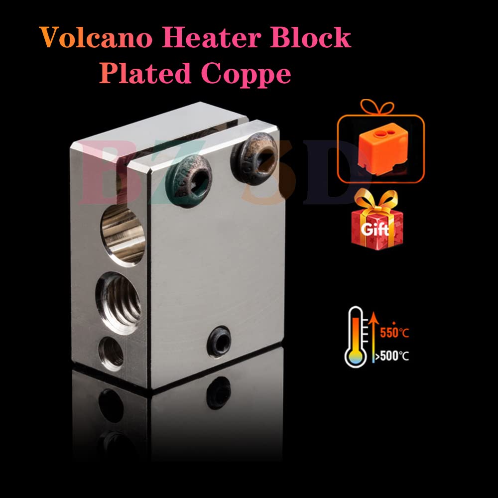 1 STÜCK PT100 Volcano Heizblock Plated Copper Heater Block Volcano Plattierte Kupfer Heizblock Mit S