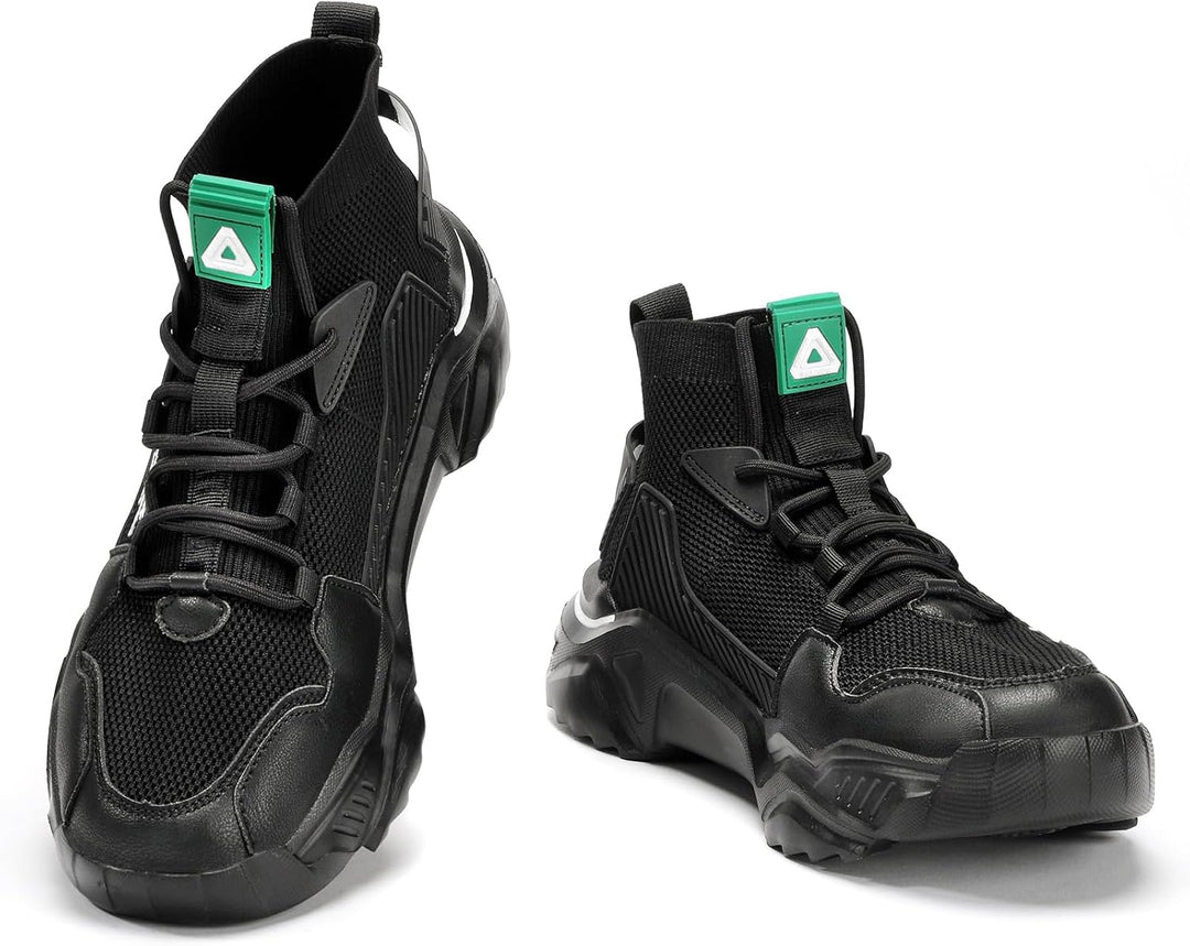 FUSHITON Herren Sportschuhe Turnschuhe Gym Leicht Hohe Schuhe Outdoor Fitnessschuhe Freizeitschuhe S