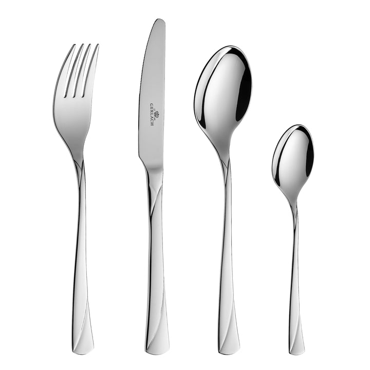 Gerlach Valor Besteck-Set für 6 Personen Spülmaschinenfest Essbesteck Edelstahl Tafelbesteck Messer
