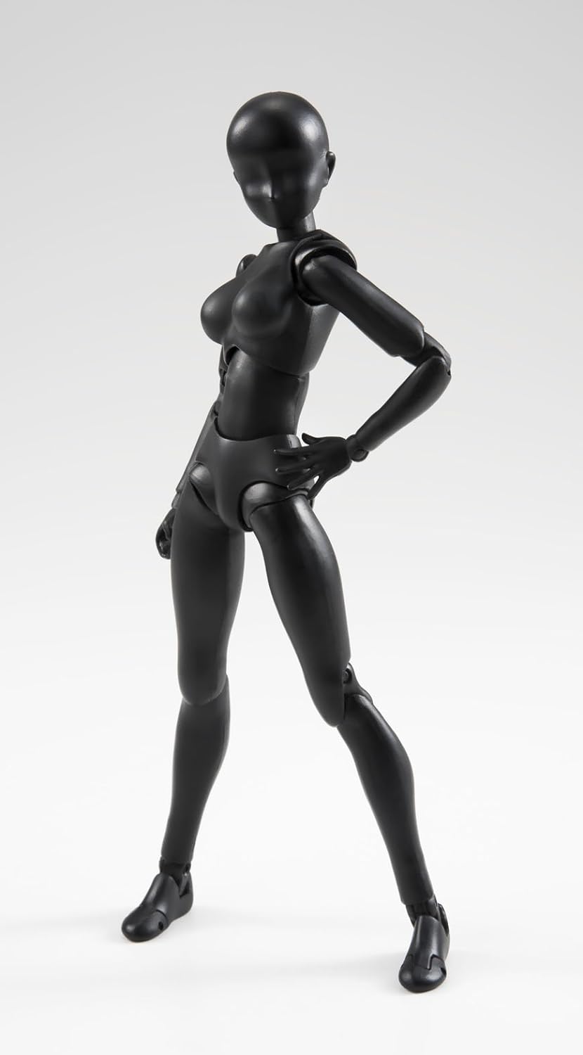 Bandai Tamashii Nations S.H.Figuarts Body-Chan (Woman) (Solid Black Color Ver.) Frau Schwarze Farbe