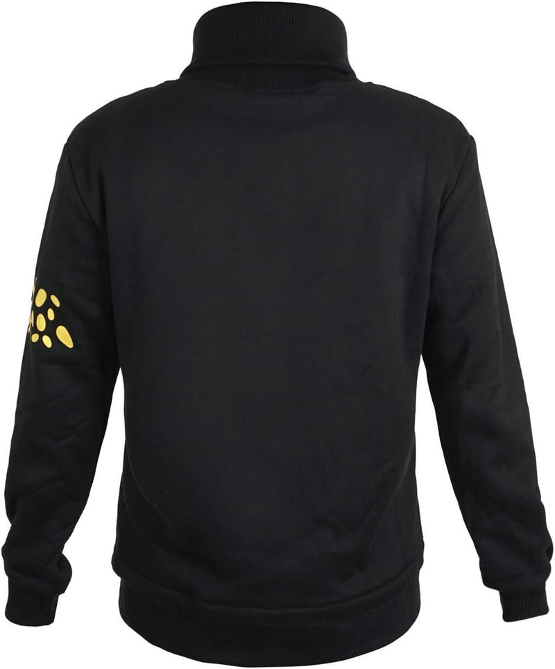 CoolChange Warmer Trafalgar Law Pullover | Schwarz mit Hochkragen und Reissverschluss | Grösse: S S