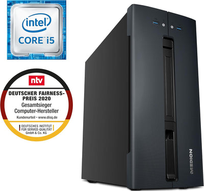 MEDION E63007 Desktop PC (Intel Core i5-9400, 16GB DDR4 RAM, 512GB SSD, WLAN, Win 10 Home) Core i5-9