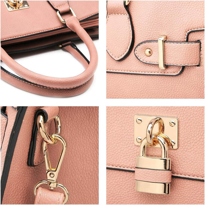 Dasein Women Handbags and Purses Ladies Shoulder Bag Top Handle Satchel Tote Work Bag with Matching