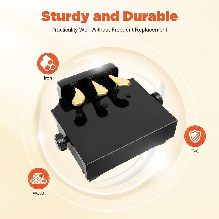 TESUGN Klavier Pedal Extender Bank, Klavier Pedalverlängerung für Kinder mit 3 Pedalen, Kinder Klavi