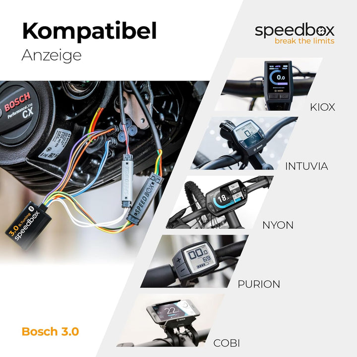 SpeedBox 3.0 B.Tuning mit Bluetooth + Kurbelabzieher, kompatibel mit Bosch Motoren 2017–2025, Premiu