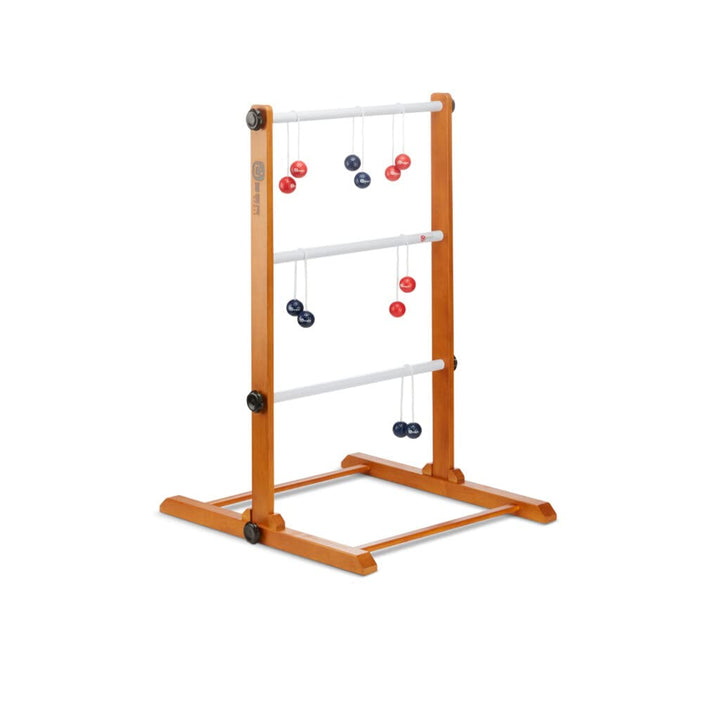 Ubergames Model 2023 - in Luxus Tasche - Profi Original Ladder Golf - aus massivem Hartholz, mit ech