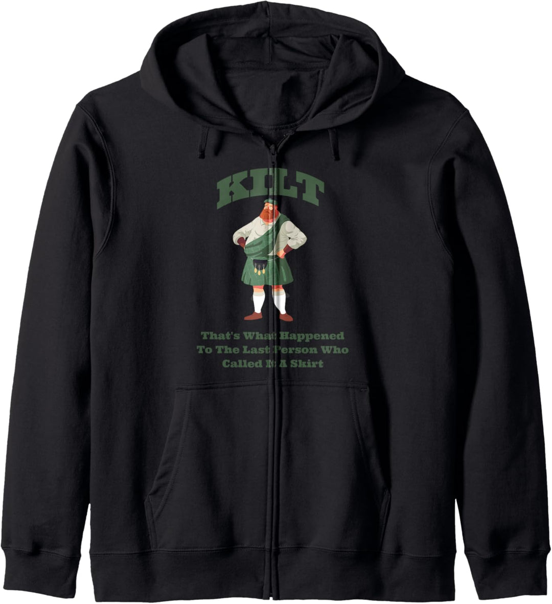 Schottischer und irischer Kilt Kapuzenjacke