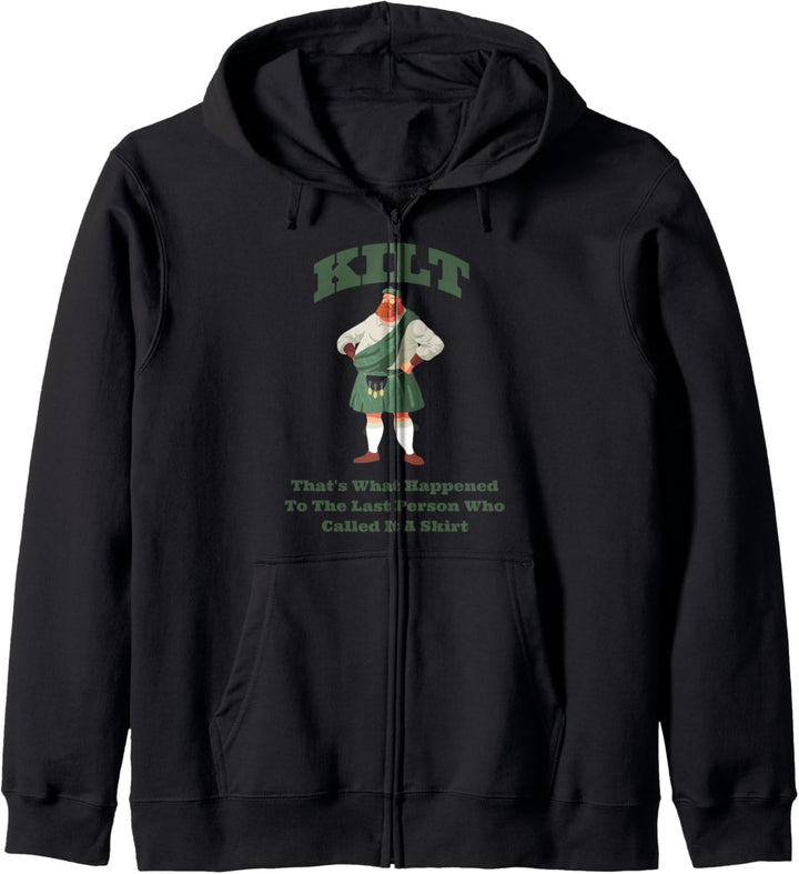 Schottischer und irischer Kilt Kapuzenjacke