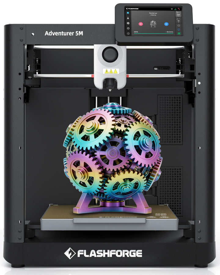 FLASHFORGE Adventurer 5M 3D-Drucker,600mm/s Hochgeschwindigkeitsdruck,12X Schneller mit automatische