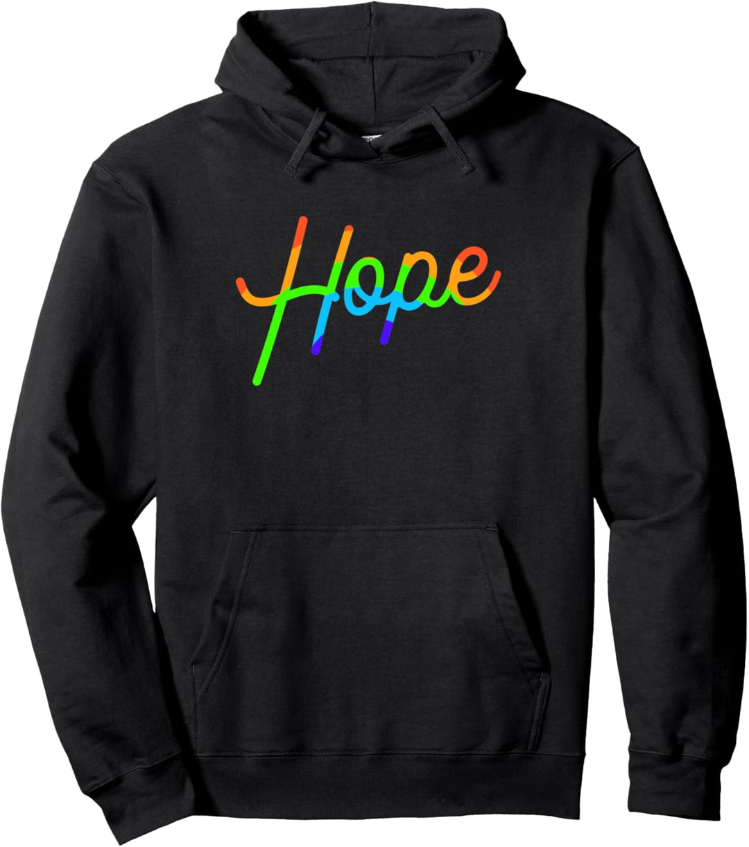 Trendy Pride Rainbow Hope Pullover Hoodie