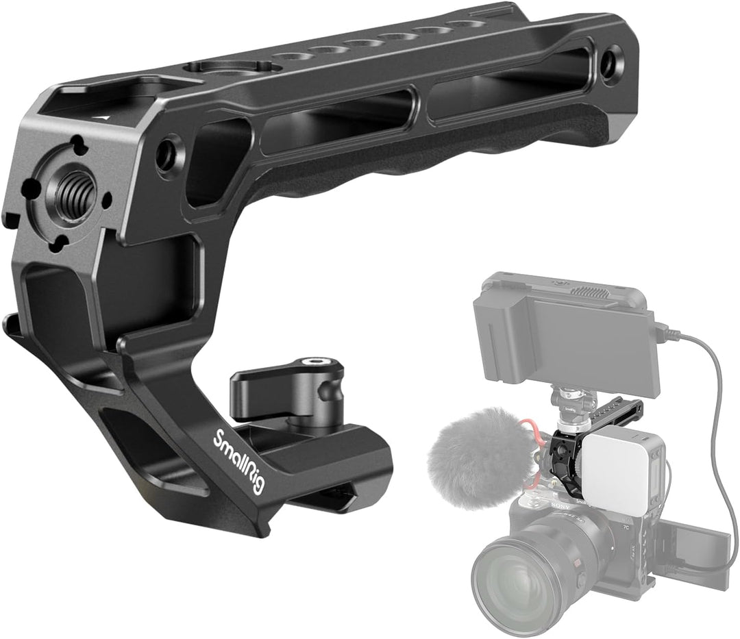 SMALLRIG NATO Top Handle, Griff mit NATO Schnellspanner für Kamerakäfig, universelles Video Rig mit