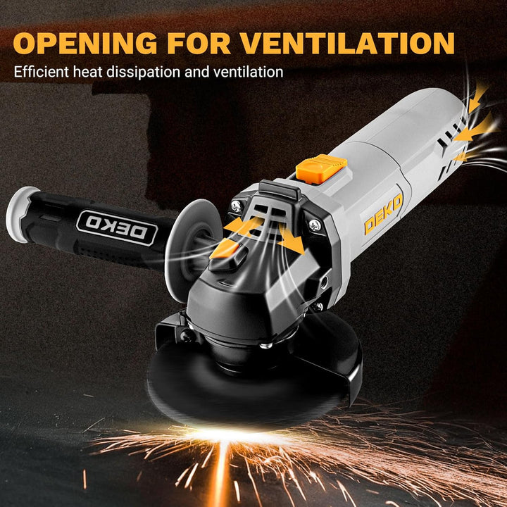 Winkelschleifer: DEKOPRO 115mm 750W Corded Electric Trennschleifer für Schneiden,Polieren und Schlei