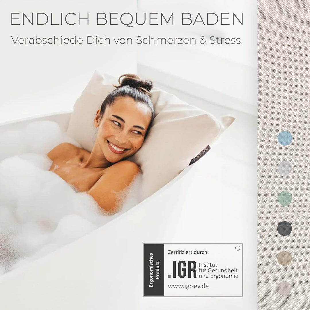 BADESOFA® Badewannen-Kissen S | Premium-Qualität | Bequemes Wannen-Kissen | Schnelltrocknend | Made