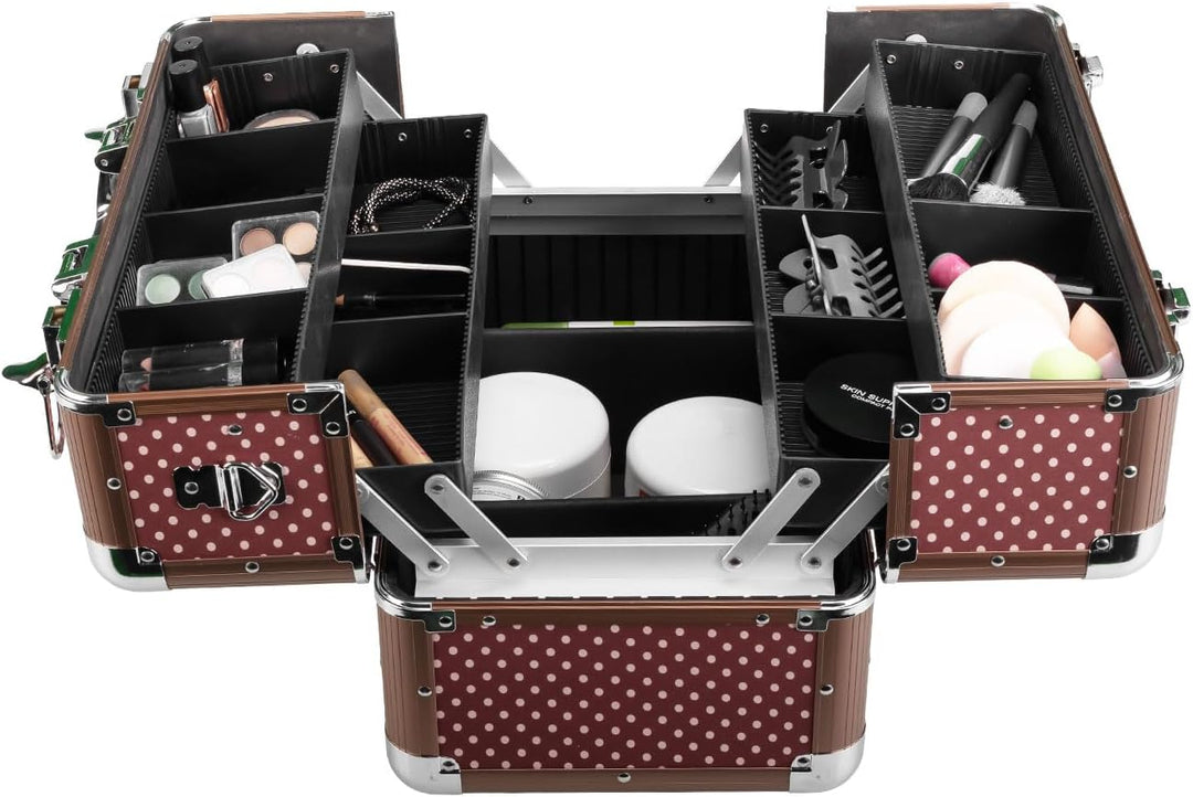anndora Beauty Case Kosmetikkoffer - Stilvoller Schmuckkoffer, Schminkkoffer mit robustem Aluminiumr