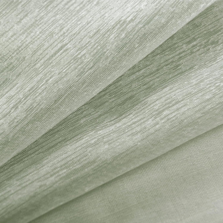 KOUFALL Badezimmer-Fenstervorhänge, kurz, klein, durchscheinend, Salbeigrün, 114 cm Länge H114.3 x B