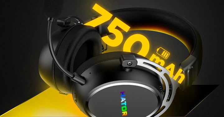HATOR Hypergang 3 Wireless Gaming-Headset – Hi-Res Audio, Hybrid ANC, 45h Akku, Spatial Audio, Bluet