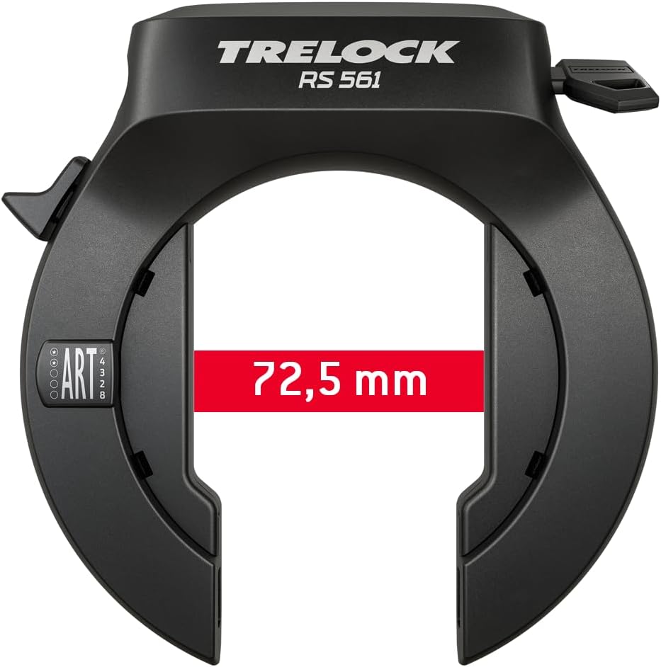 TRELOCK RS 561 NAZ + ZR 355 – Rahmenschloss Set mit 100 cm Einsteckkette und Satteltasche – Sicherhe